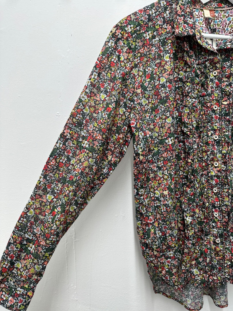 Pilcro Black Red Green Shirt - Size S