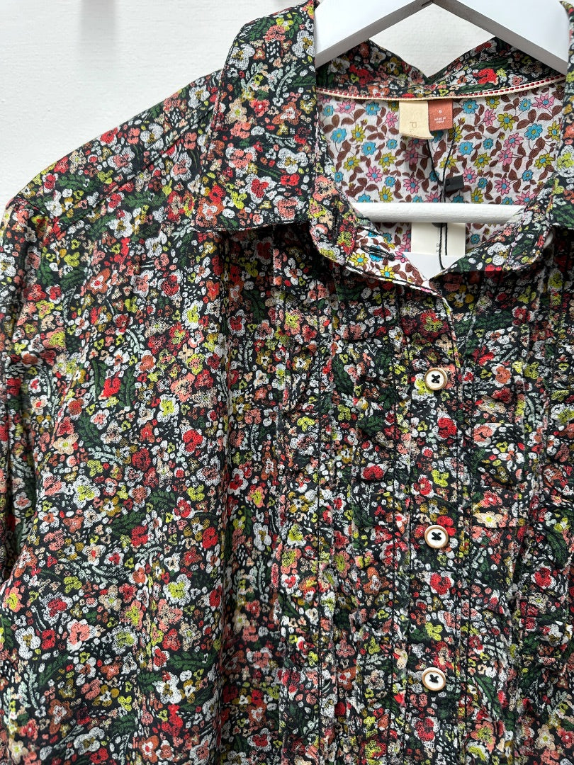 Pilcro Black Red Green Shirt - Size S