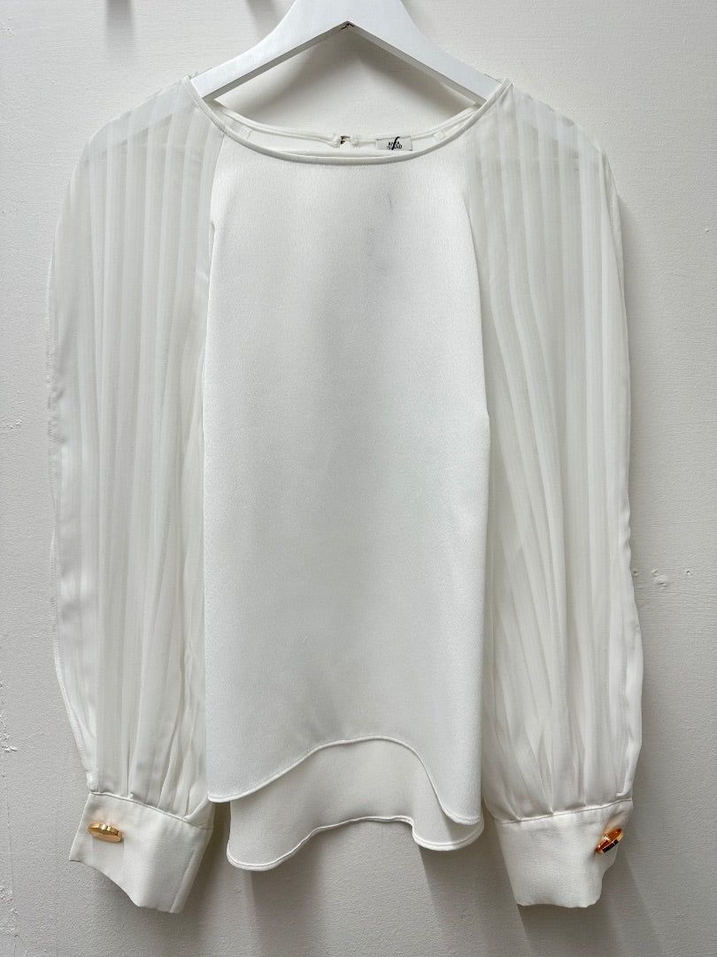 River Island White Blouse - Size 14
