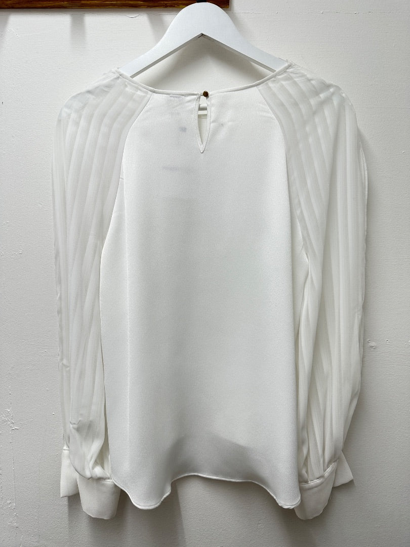 River Island White Blouse - Size 14