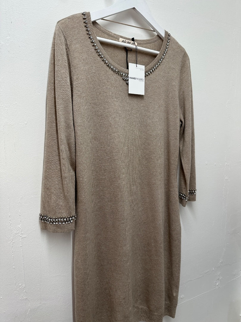 Belle Vere Notte Brown Jumper Dress - Size 16/18