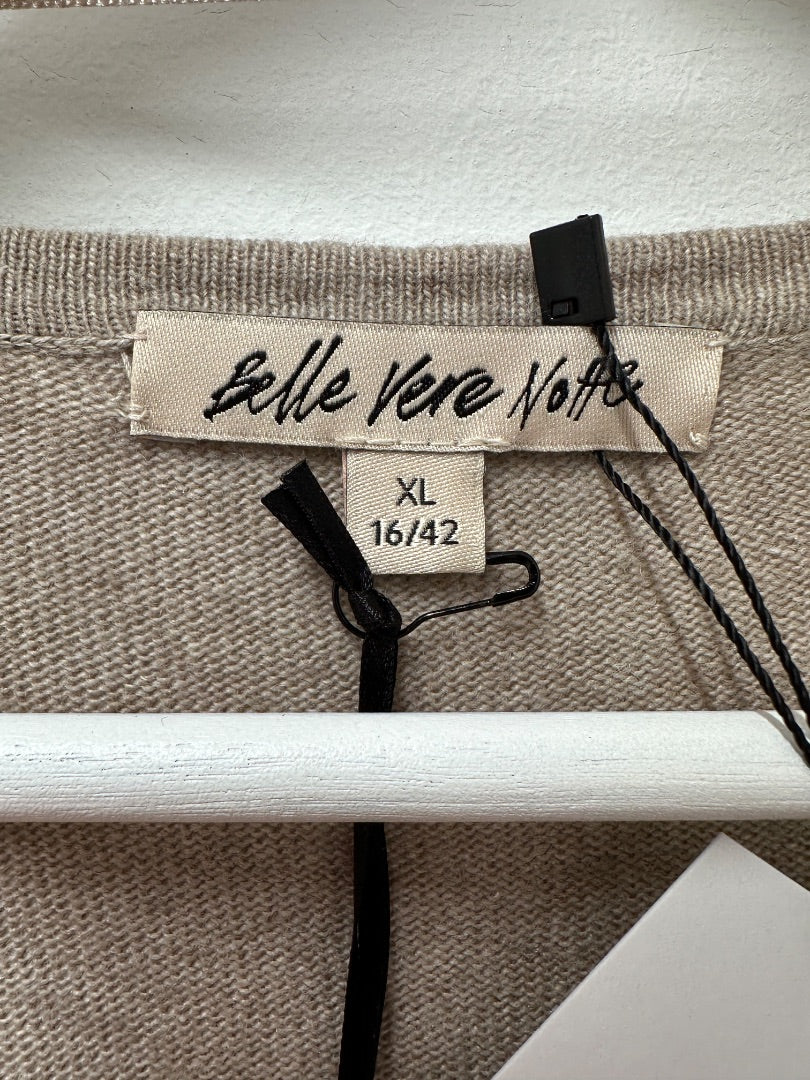 Belle Vere Notte Brown Jumper Dress - Size 16/18