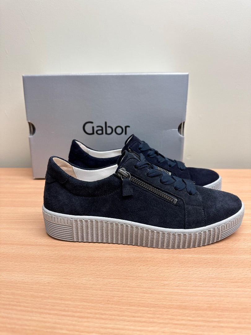 Gabor Navy Blue Wisdom Trainers - Size 5.5 / 38.5