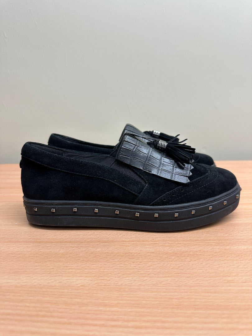 Moda in Pelle Black Loafers - Size 4 / 37