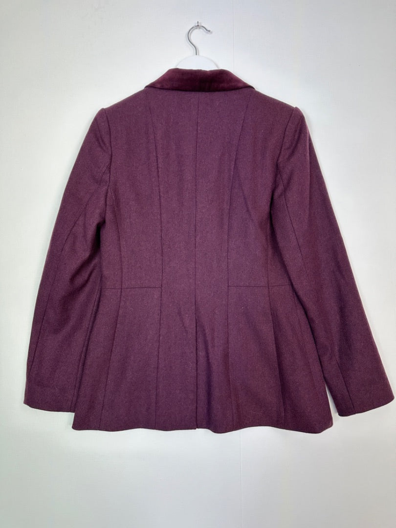 Joules Purple Tweed Blazer Jacket Size 10 Handpicked Preloved