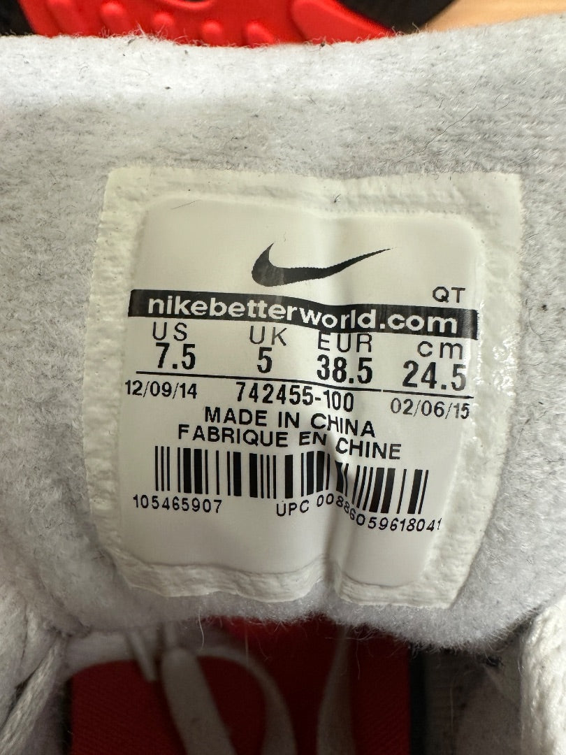 Nike White Orange Grey Trainers - Size 5 / 38.5