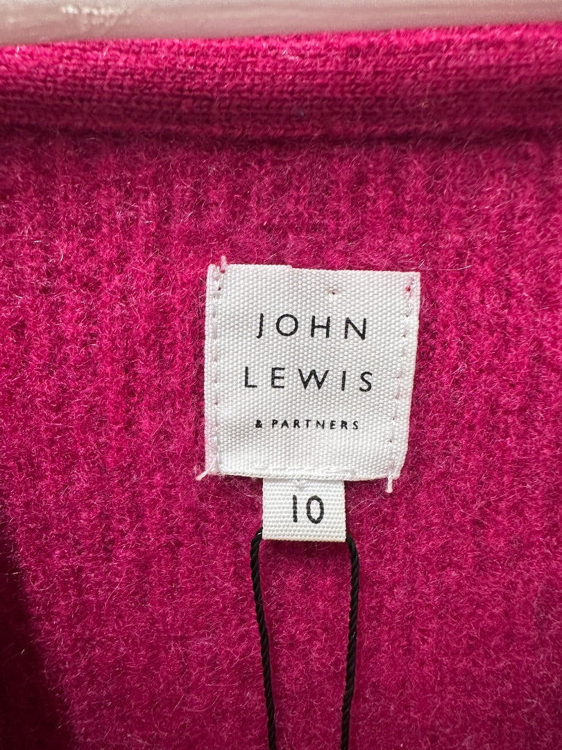 John Lewis Raspberry Jumper - Size 10