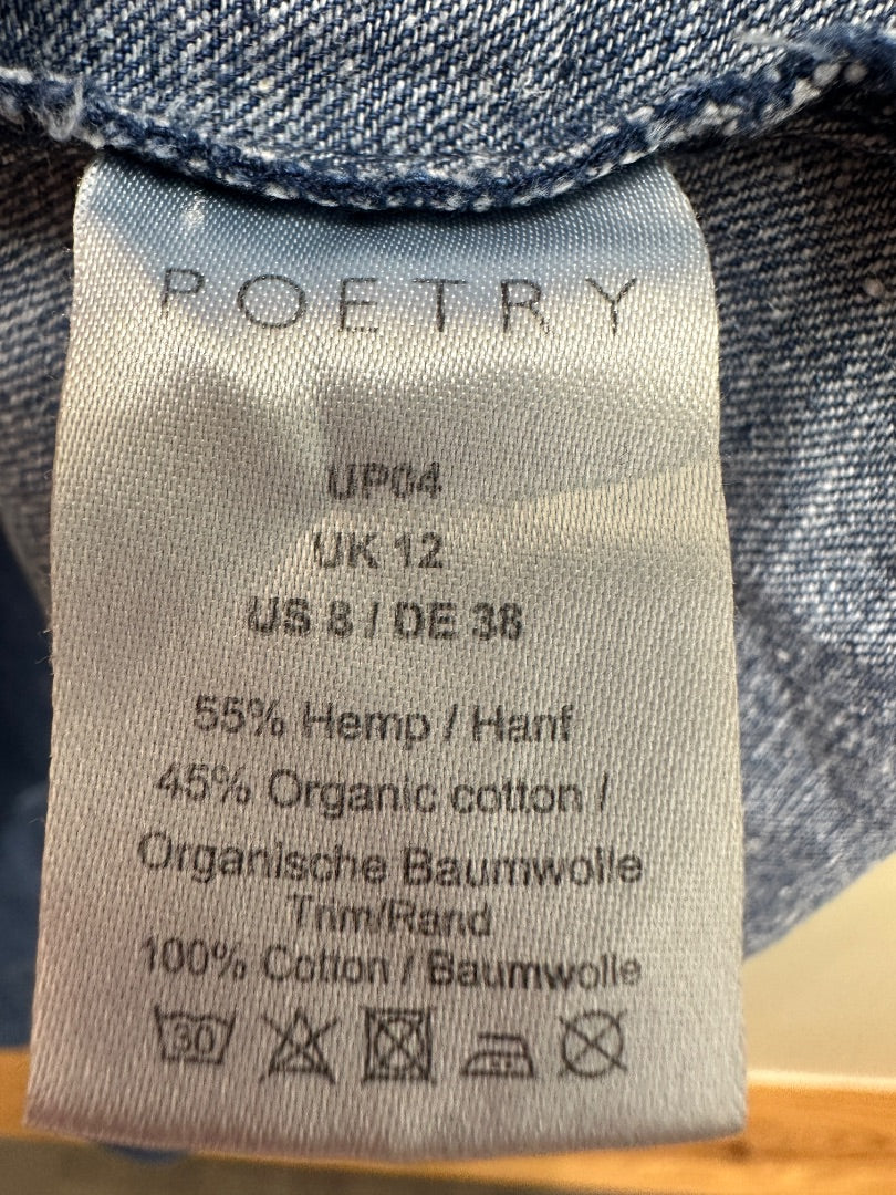 Poetry Blue Denim Dress - Size 12