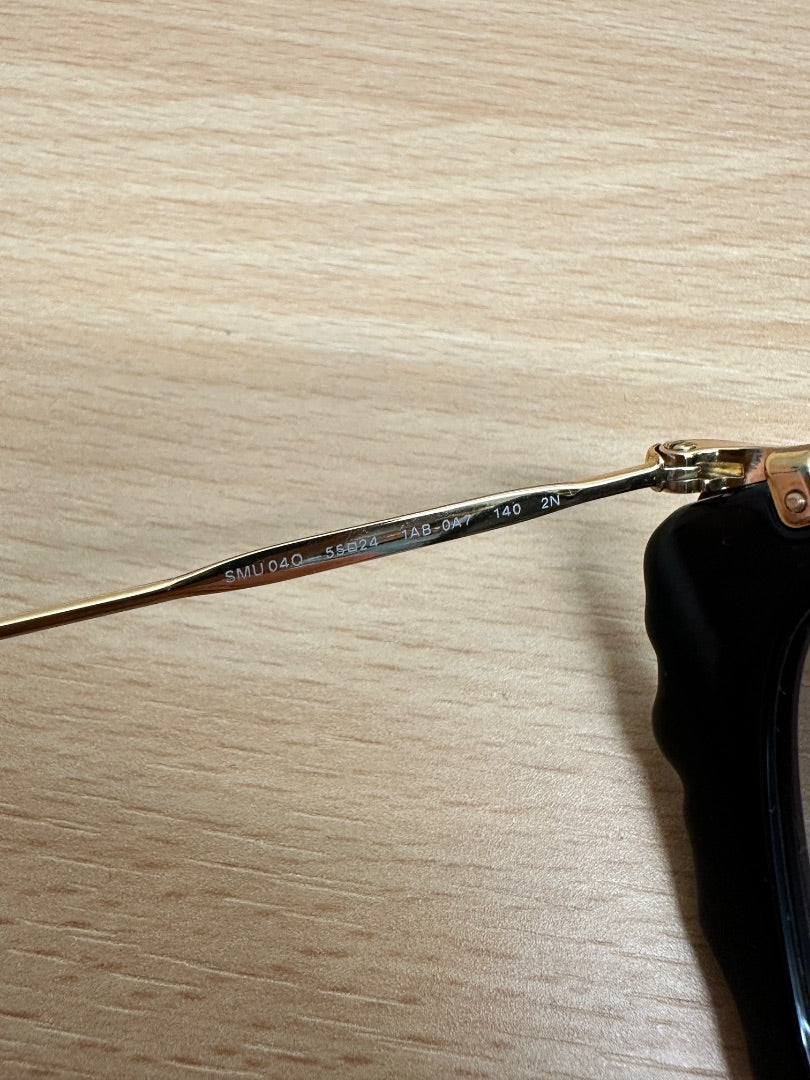 MIU MIU Black Embellished Sunglasses