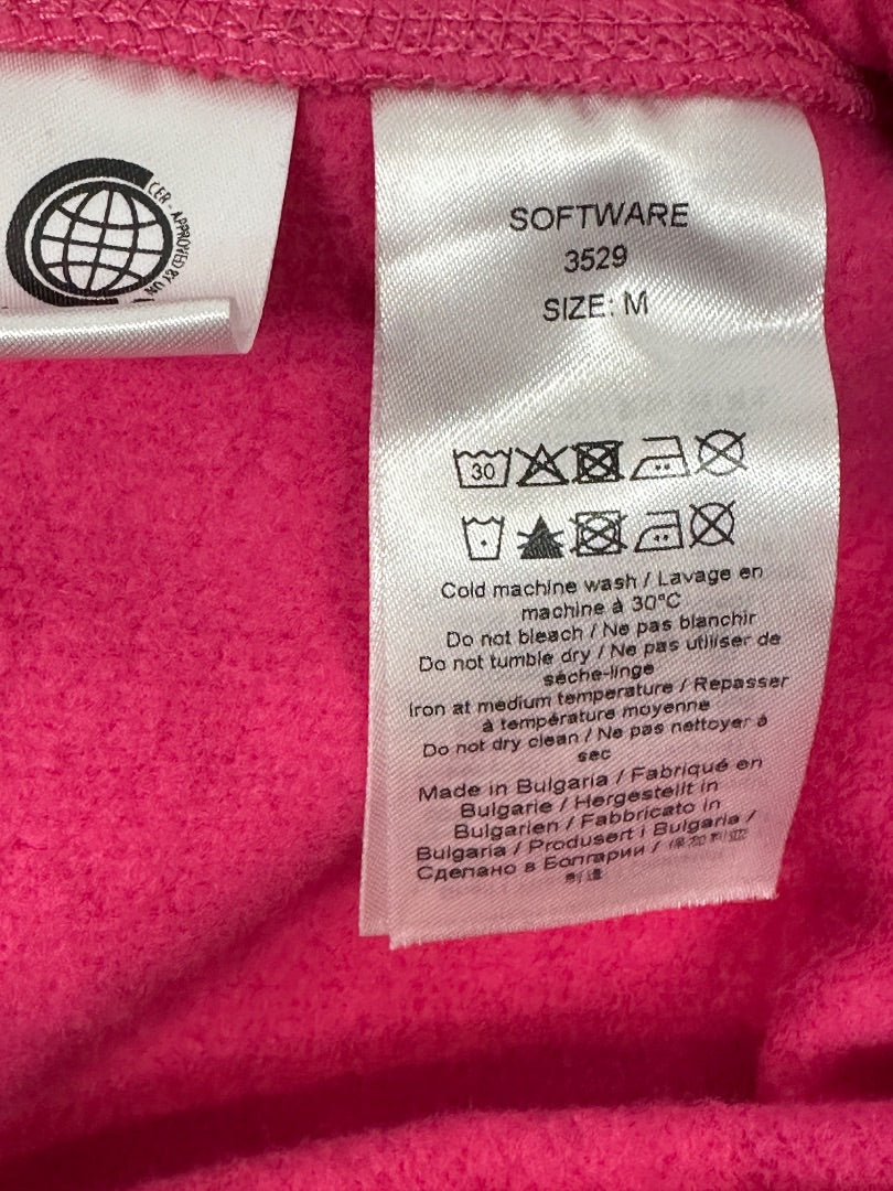 Ganni Pink Embroidered Logo Track Pants - Size M