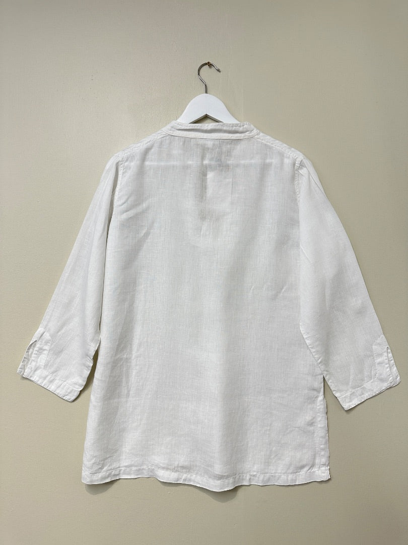 Sahara White Tunic Top - Size S
